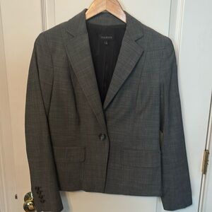 Talbots gray/black suit blazer